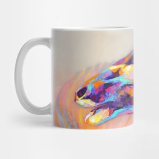 Bongo antelope painted in oil. Mug